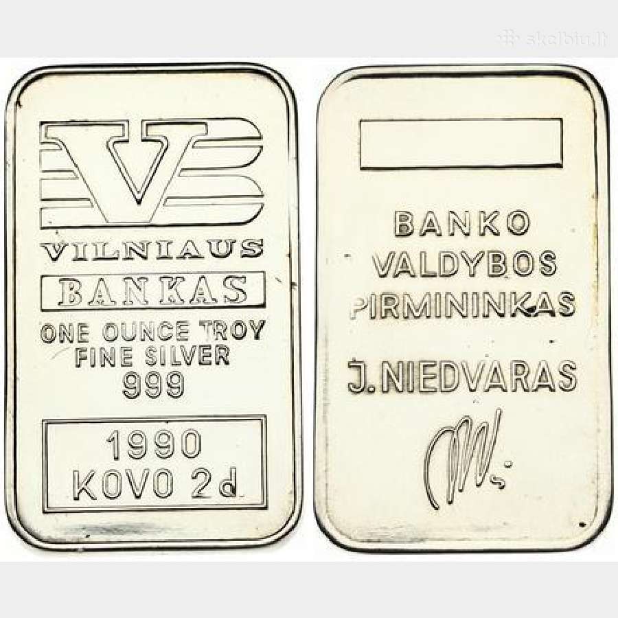 Pirkciau sidabro luitelius, monetas 999 prabos