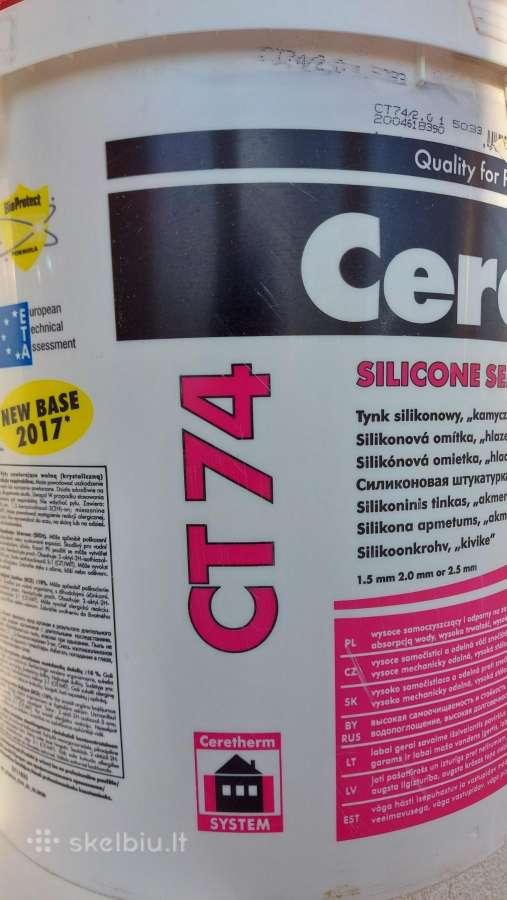 Dekorativinis tinkas Ceresit Ct74, 2mm, Bazė 18kg - nuotraukos Nr. 2