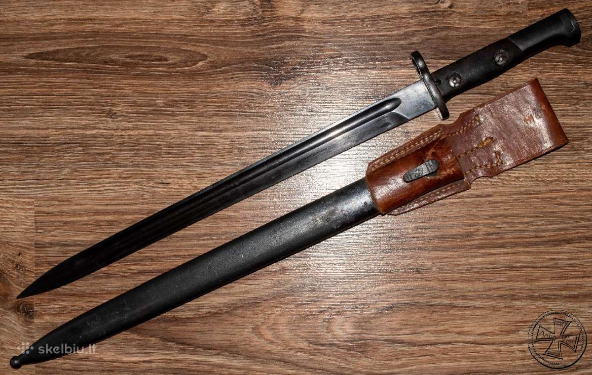 Belgiškas M1924 durtuvas su varle ir makštimi