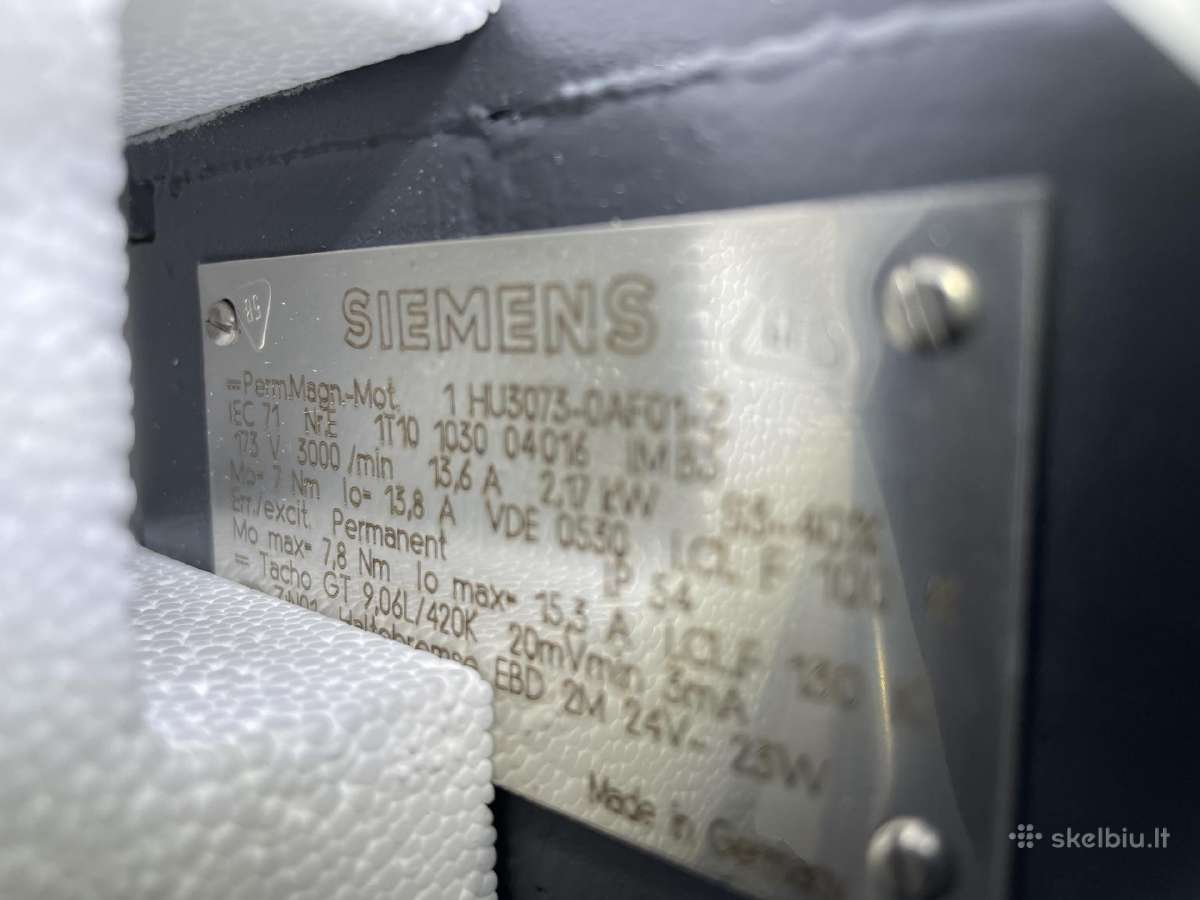 Siemens 1hu3073-0af01 servo variklis - nuotraukos Nr. 6