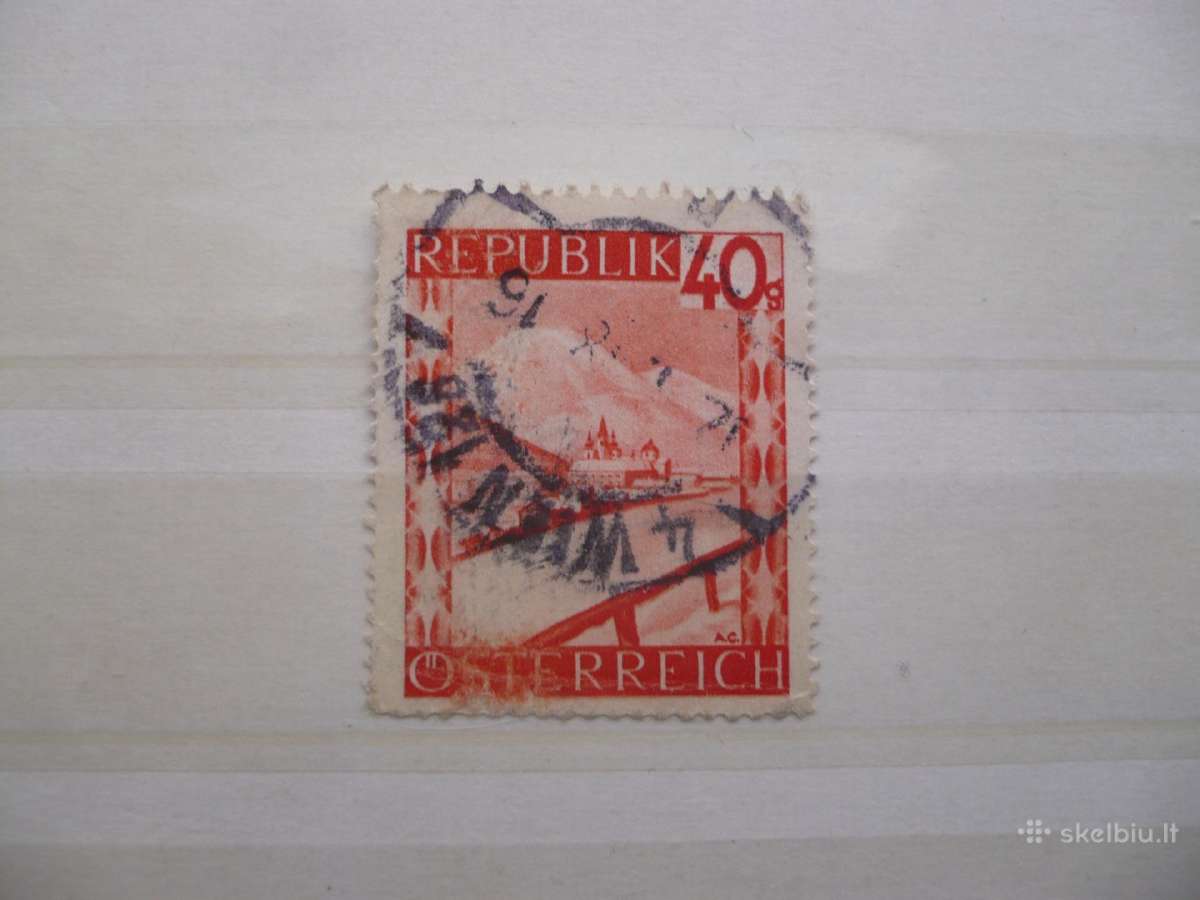 1947 peizažai 1945-1947 metų pašto ženklai