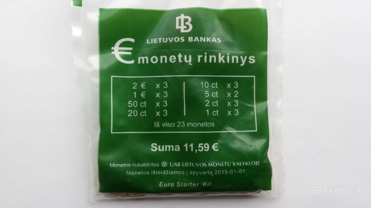 2015 Monetų rinkinys - Lietuva Euro Starter Kit