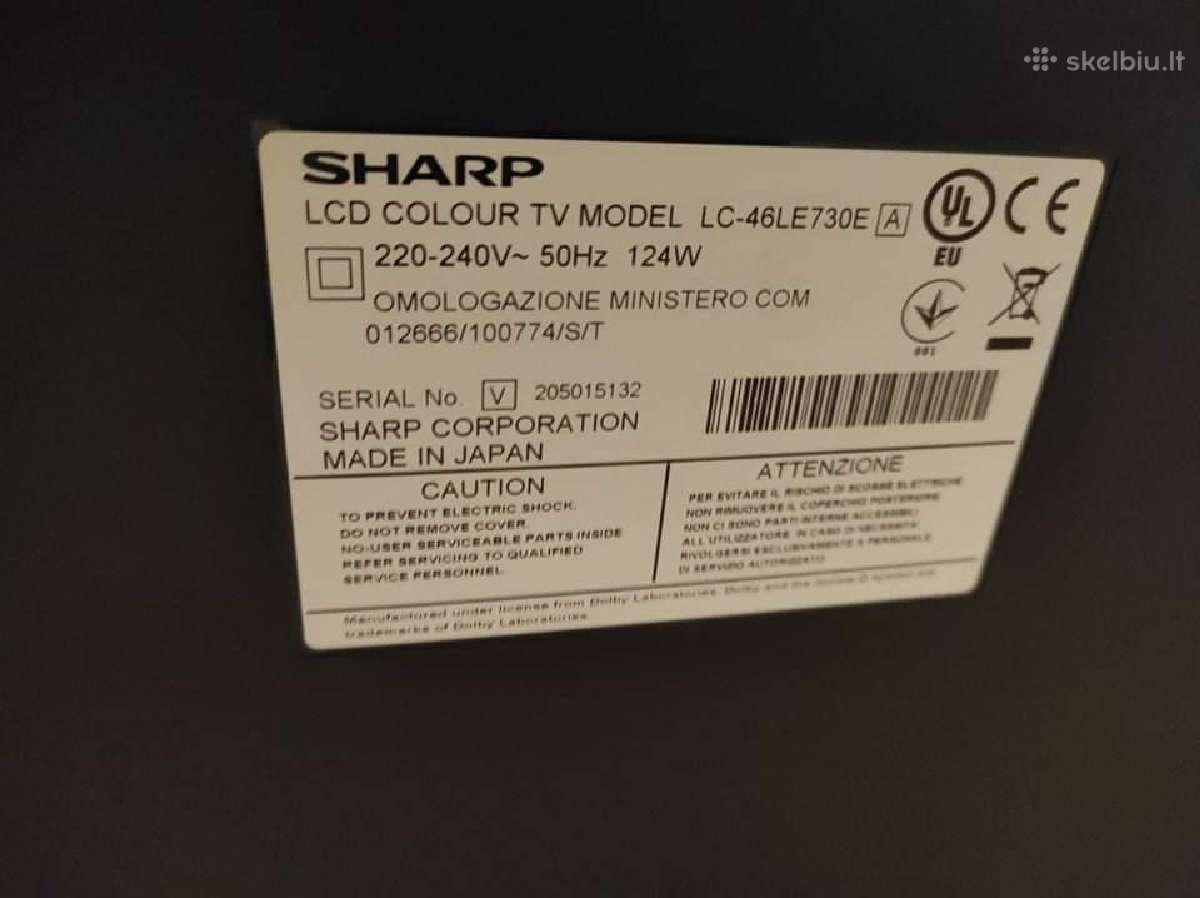 Sharp aquos Lc-46le730e - nuotraukos Nr. 3
