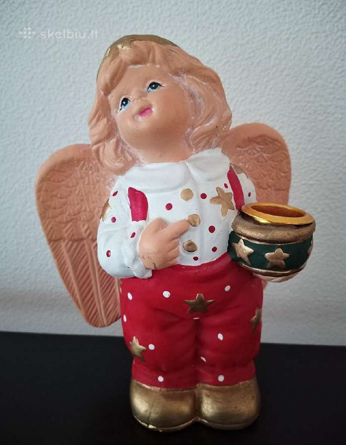 Skulptūrėlė žvakidė Angelas
