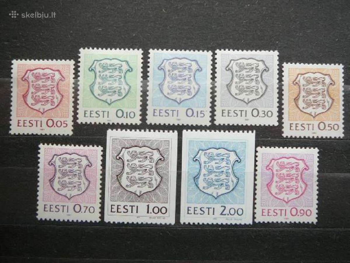 Standartai Estija 1991 Mnh es165s