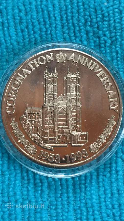 Moneta Turks and Caicos i. 1993m. 5 kronos, cu-ni