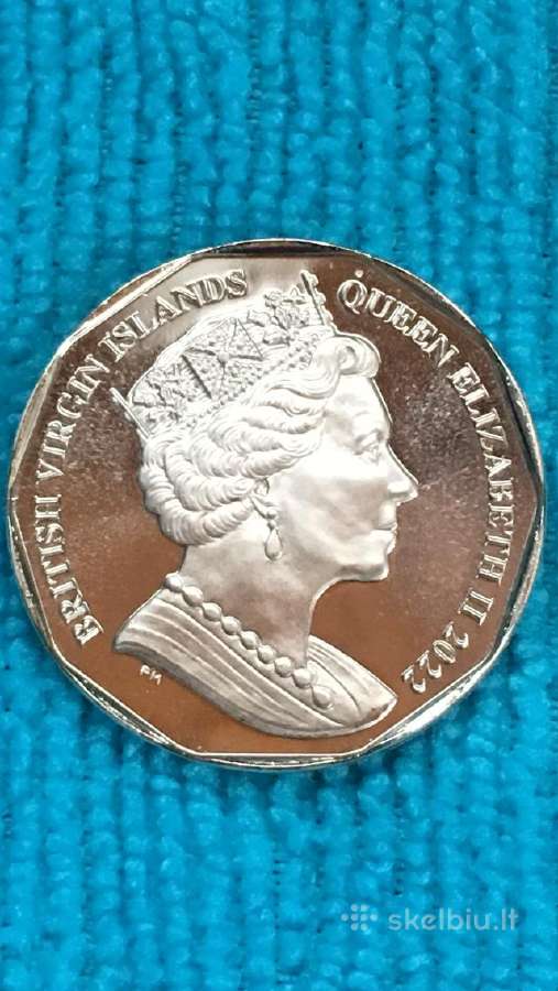 Moneta B. Virgin i. 2022m. 1dollar, cu-ni - nuotraukos Nr. 2