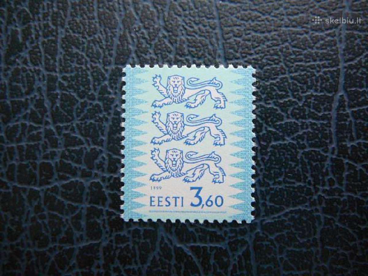 Standartai Herbas Liutai Estija 1999 Mnh es356s