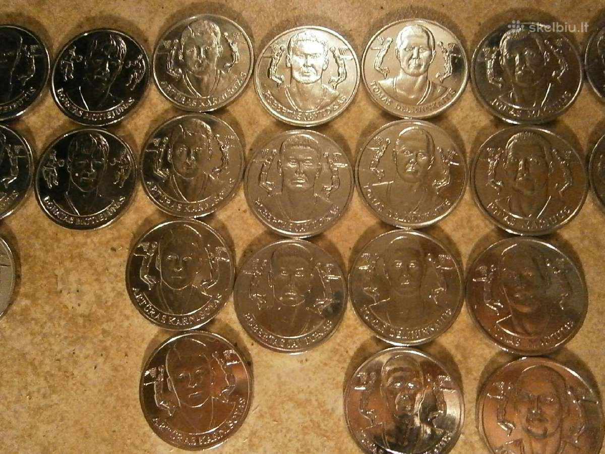 Medaliai su krepšininkų atvaizdais 2011m po 2€ - nuotraukos Nr. 2