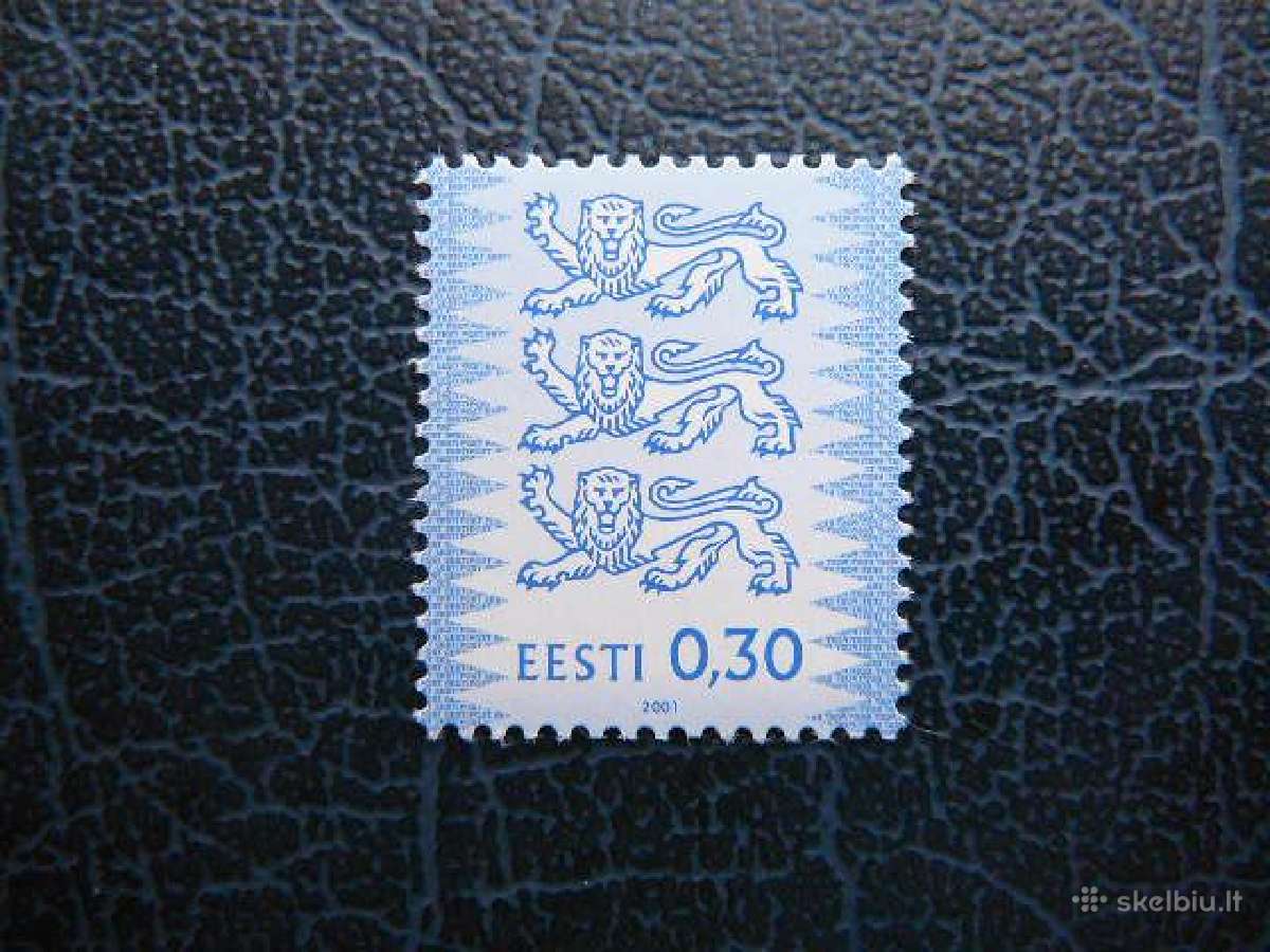 Standartai Herbas Liutai Estija 2001 Mnh es357ss
