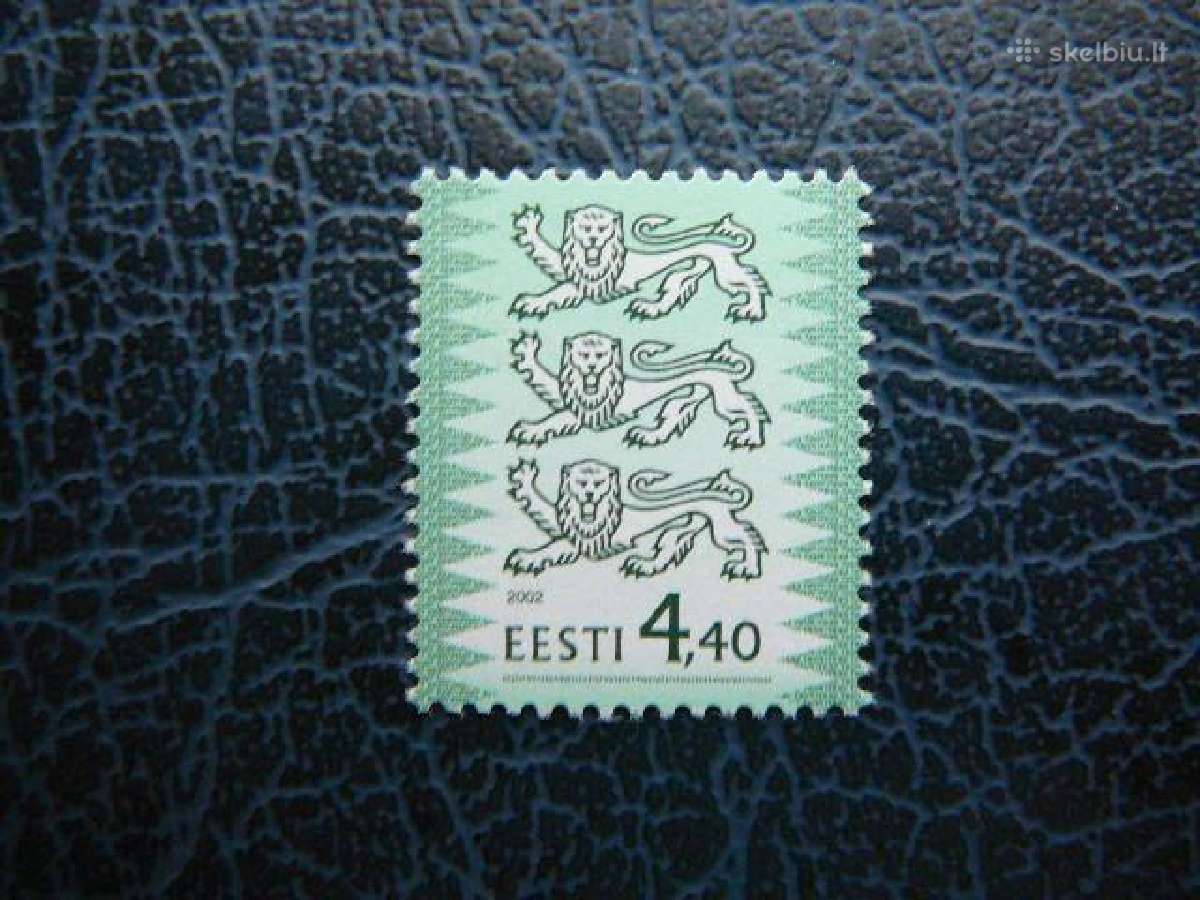 Standartai Herbas Liutai Estija 2002 Mnh es376sss