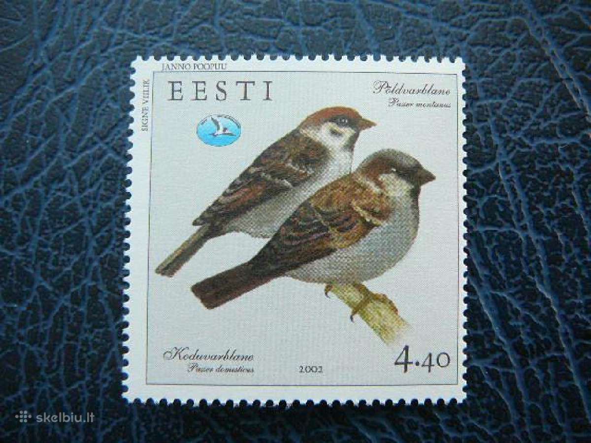 Pauksciai Estija 2002 svarus es430s