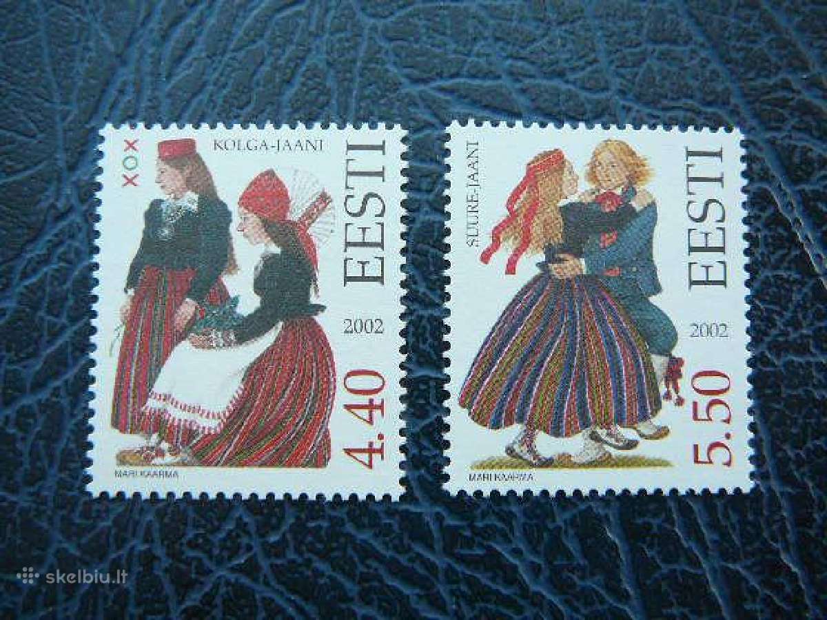 Nacionaliniai kostiumai Estija 2002 svarus es448s