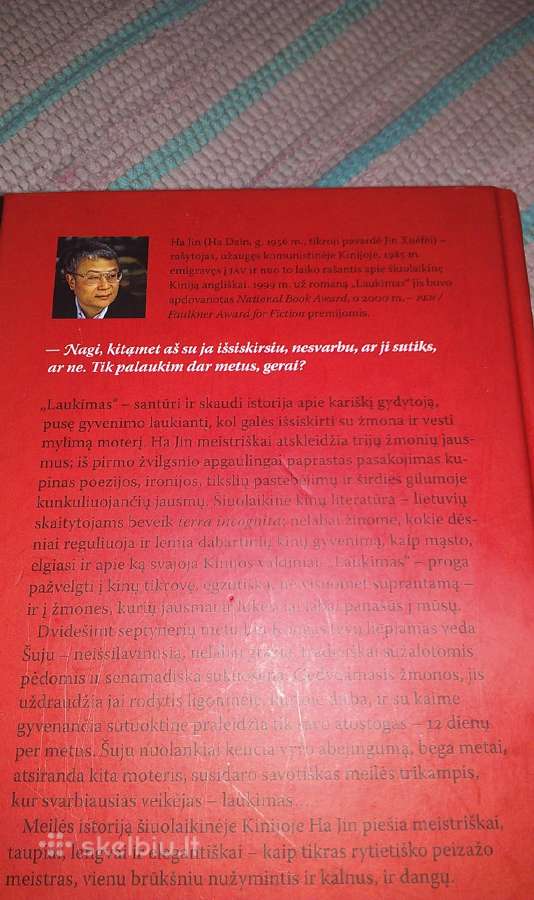 Laukimas Ha Jin romanas 2011 m. - nuotraukos Nr. 2