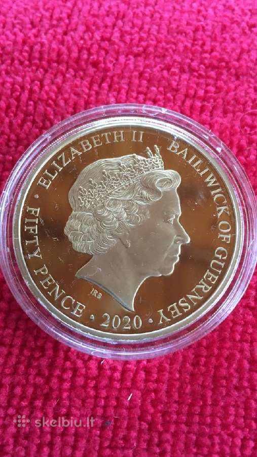 Moneta Guernsey 2020m. 50 pensu, ci- ni - nuotraukos Nr. 2