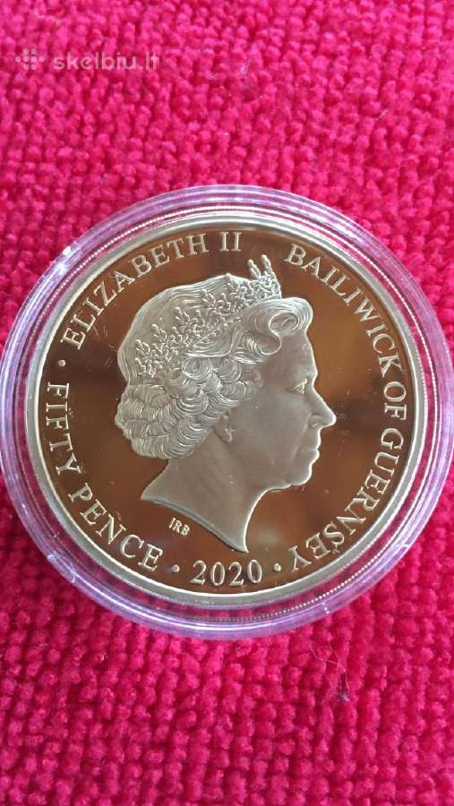 Moneta Guernsey 2020m. 50 pensu, ci- ni - nuotraukos Nr. 2