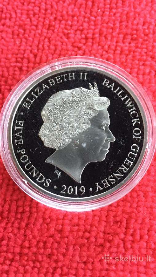 Moneta Guernsey 2019m. 5 svarai, cu-ni - nuotraukos Nr. 2