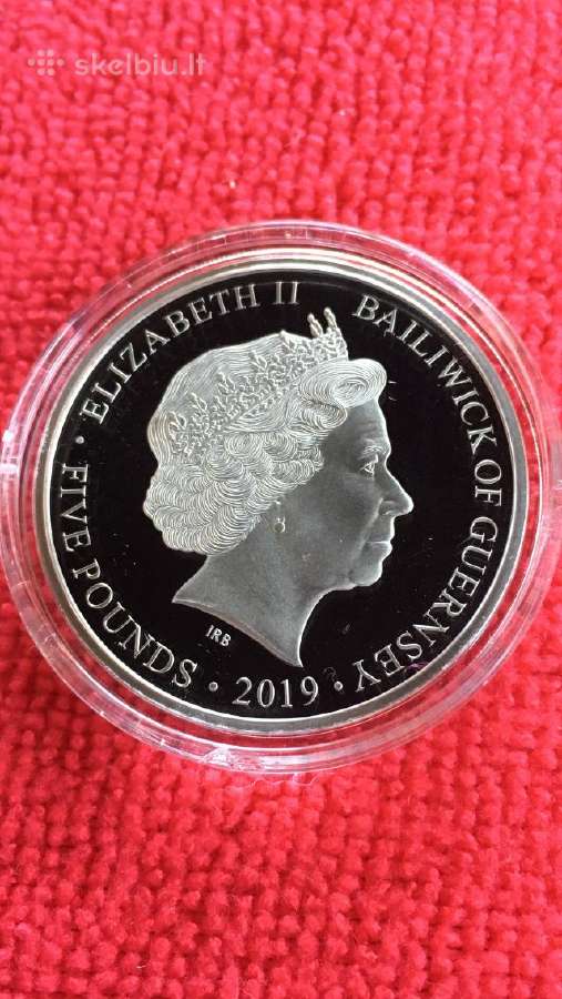 Moneta Guernsey 2019m. 5 svarai, cu-ni - nuotraukos Nr. 2