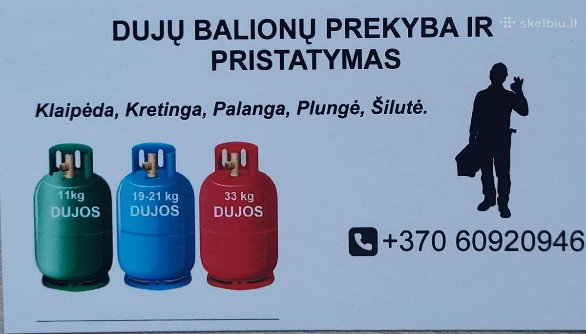 Dujos į namus ir Įmonės ! Dujų balionu keitimas. - nuotraukos Nr. 3