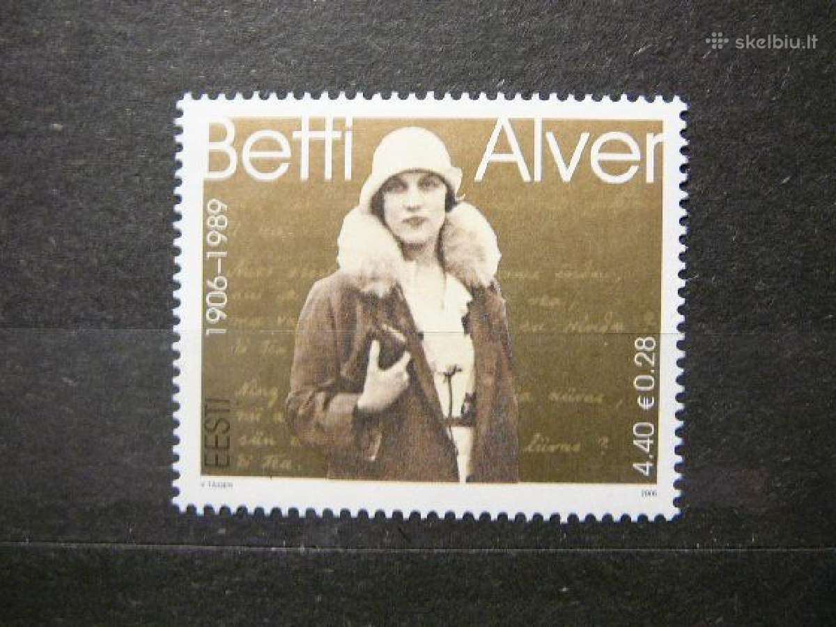 Poete Betti Alver Estija 2006 svarus es567s