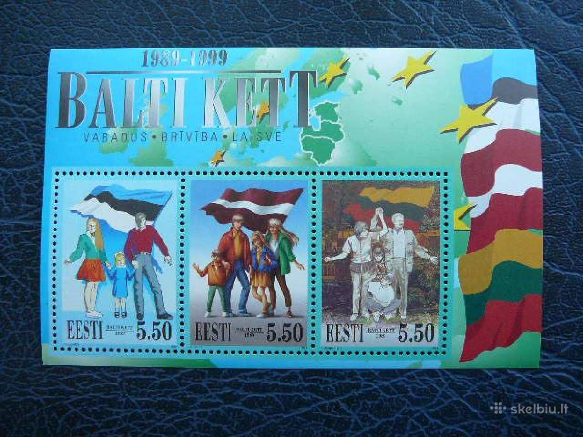 Baltijos kelias Estija (Lietuva) 1999 Mnh es350bs