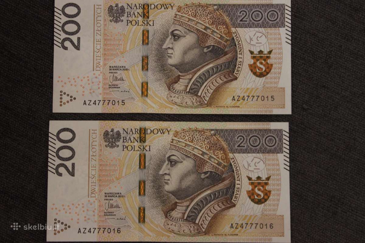 Lenkija 200 zlotų 2015. Liko tik vienas