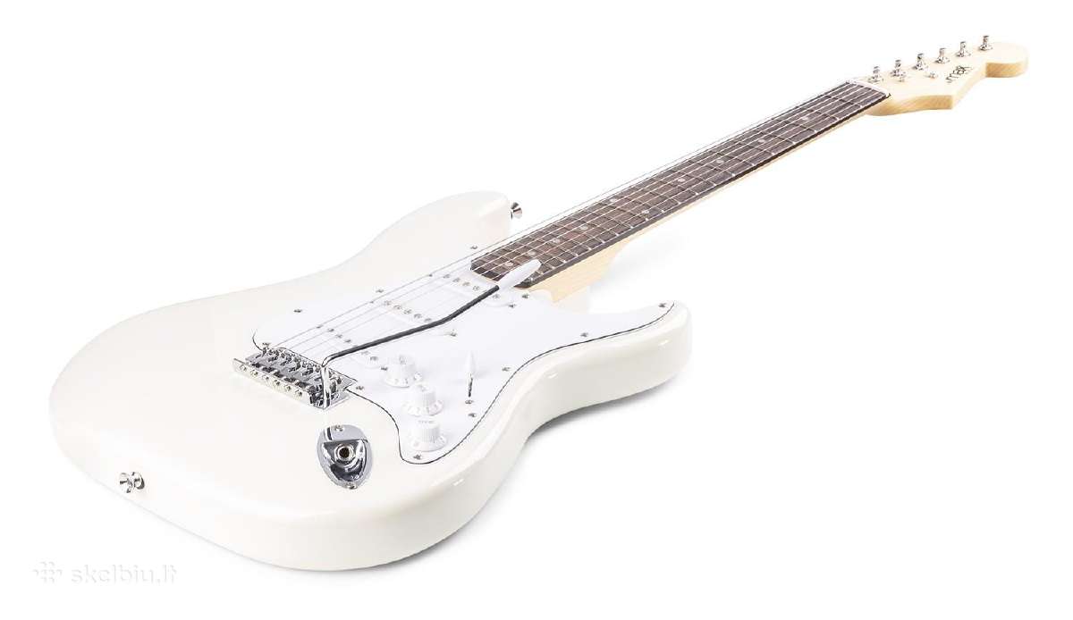 Max Gigkit elektrinės gitaros rinkinys balta - nuotraukos Nr. 4