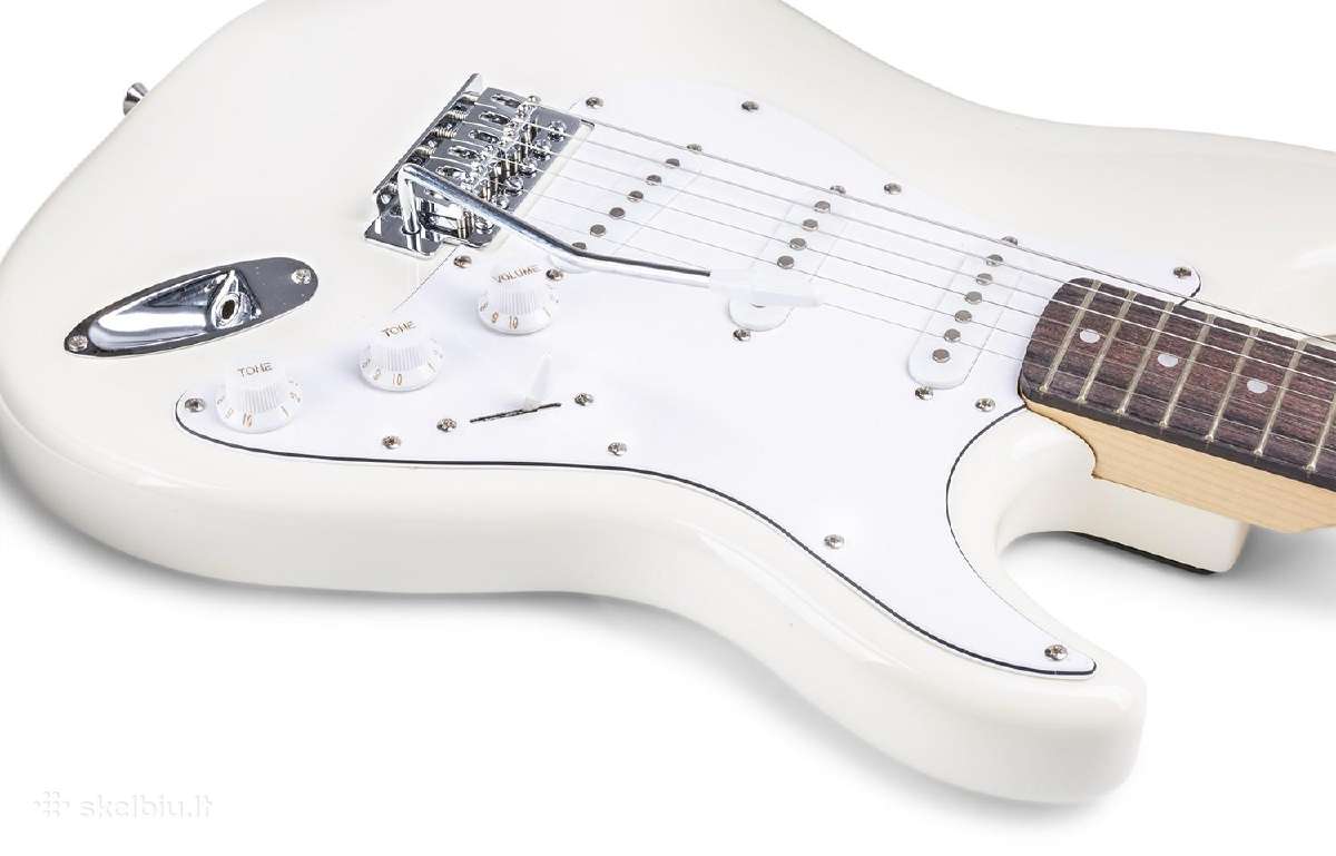 Max Gigkit elektrinės gitaros rinkinys balta - nuotraukos Nr. 5