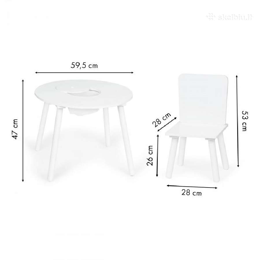 Nauji mediniai staliukai vaikams - nuotraukos Nr. 5