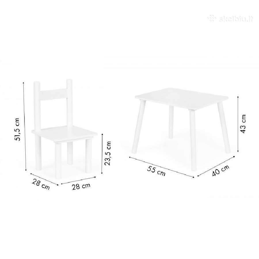 Nauji mediniai staliukai vaikams - nuotraukos Nr. 12