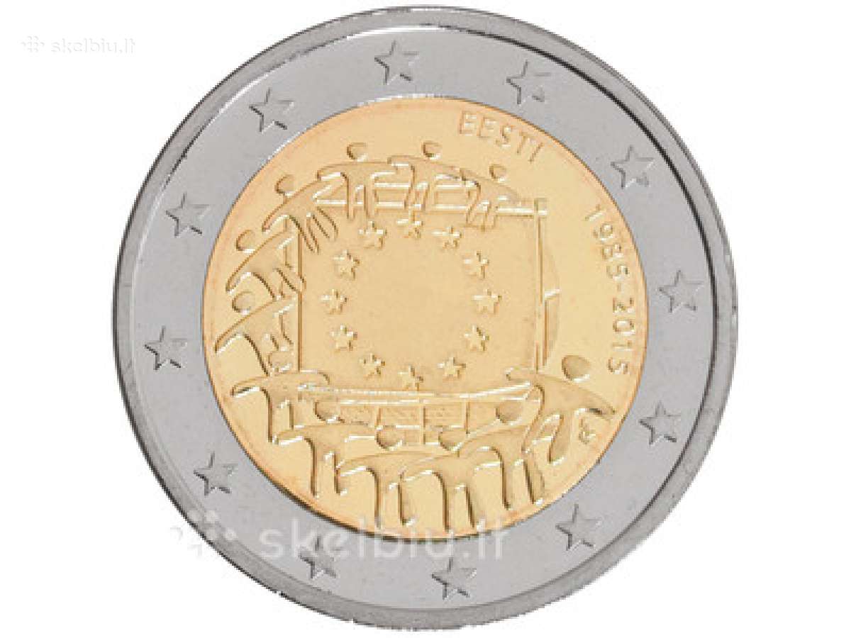 Estija, 2015 m. 2 Eur Es vėliavos 30-čiui
