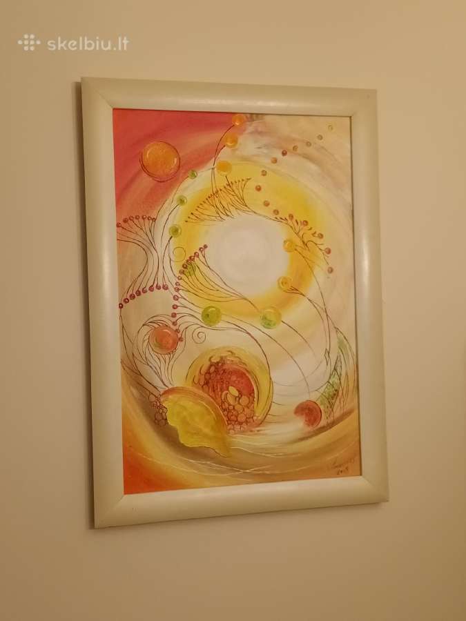 Tapytas paveikslas drobe 66x46 cm Vilnius - nuotraukos Nr. 3
