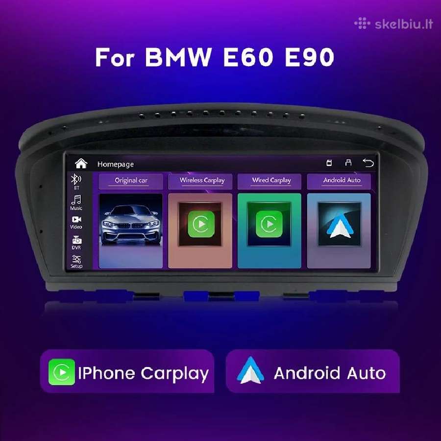 Bmw E60 E61 E90 Carplay Androidauto Multimedija - nuotraukos Nr. 2