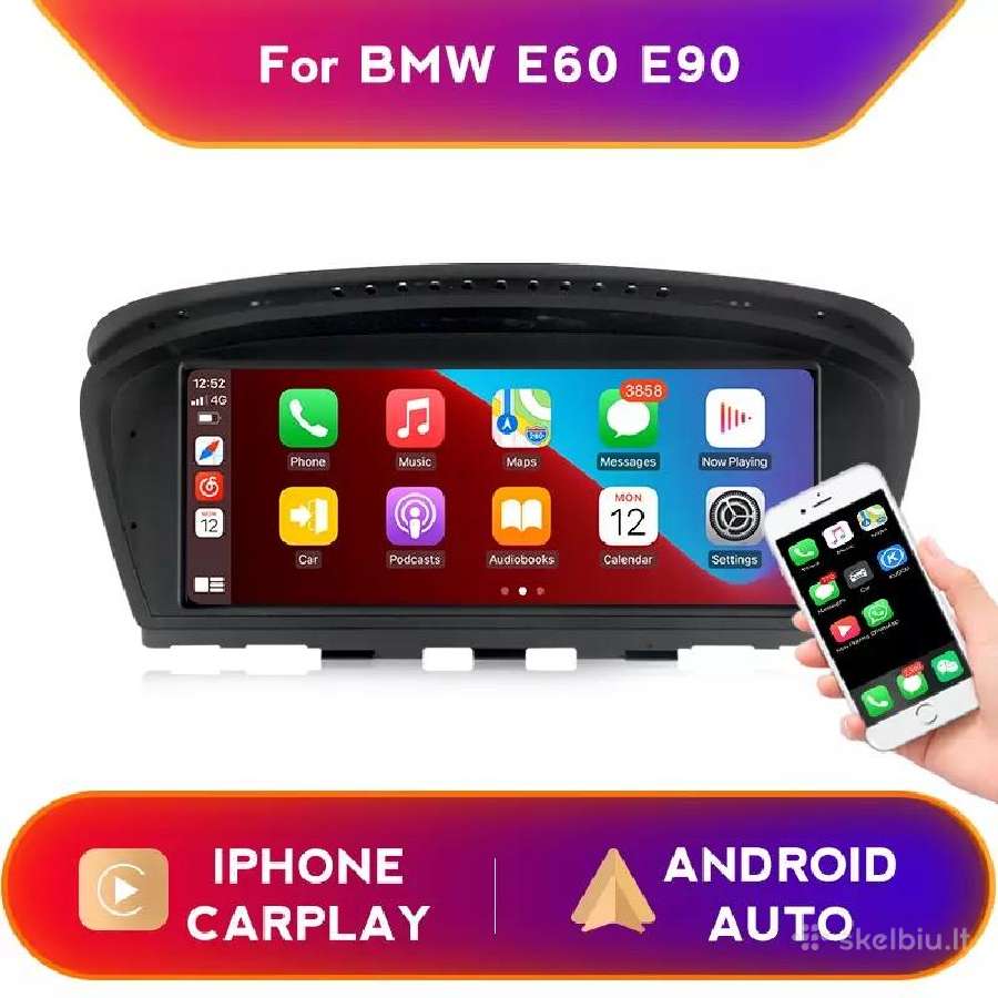 Bmw E60 E61 E90 Carplay Androidauto Multimedija