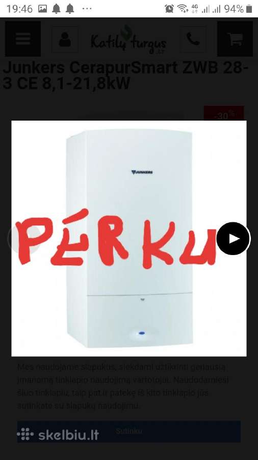 Perku dujini katila junker cerapursmart