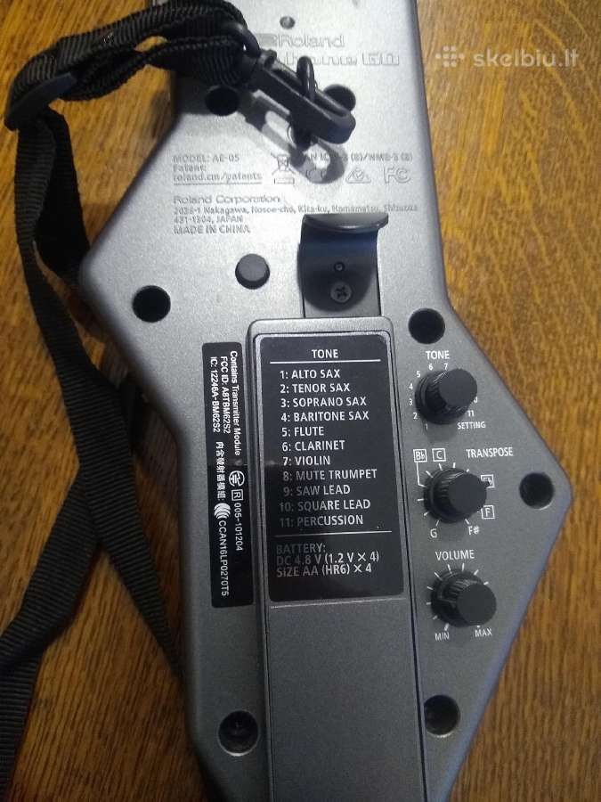 Elektroninis saksofonas, Roland Aerophone Ae-05 - nuotraukos Nr. 4