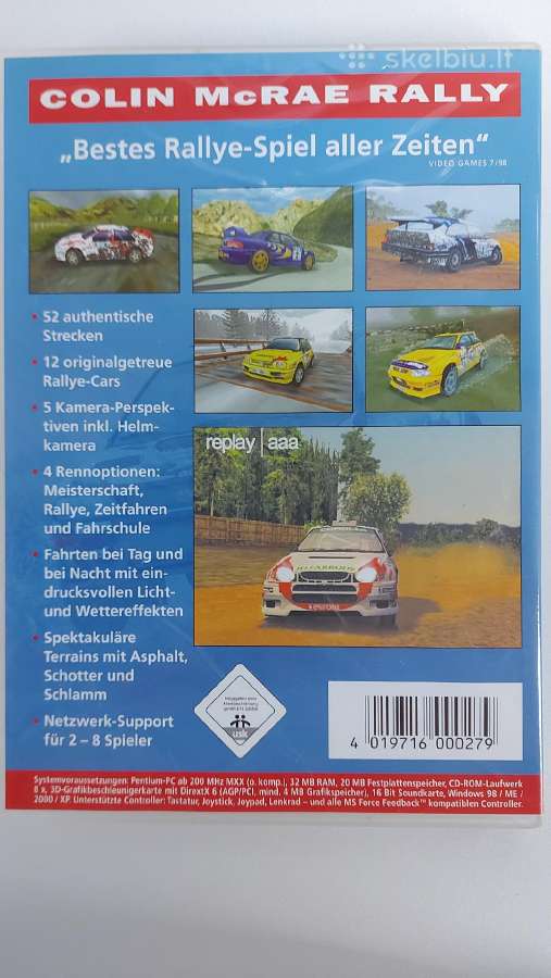 ,Colin Mcrae Rally ' (orig.codemasters) Pc CD-rom - nuotraukos Nr. 2