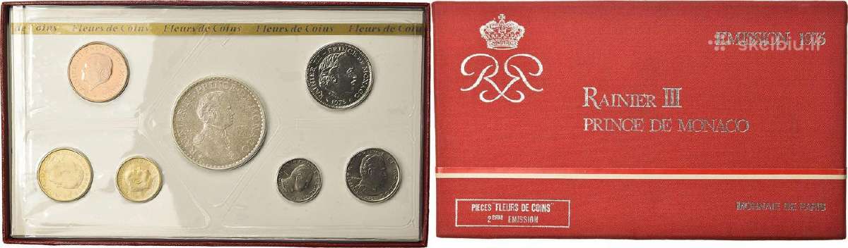 Monako franku ir centų rinkiniai 1975 ir 1982 - nuotraukos Nr. 7