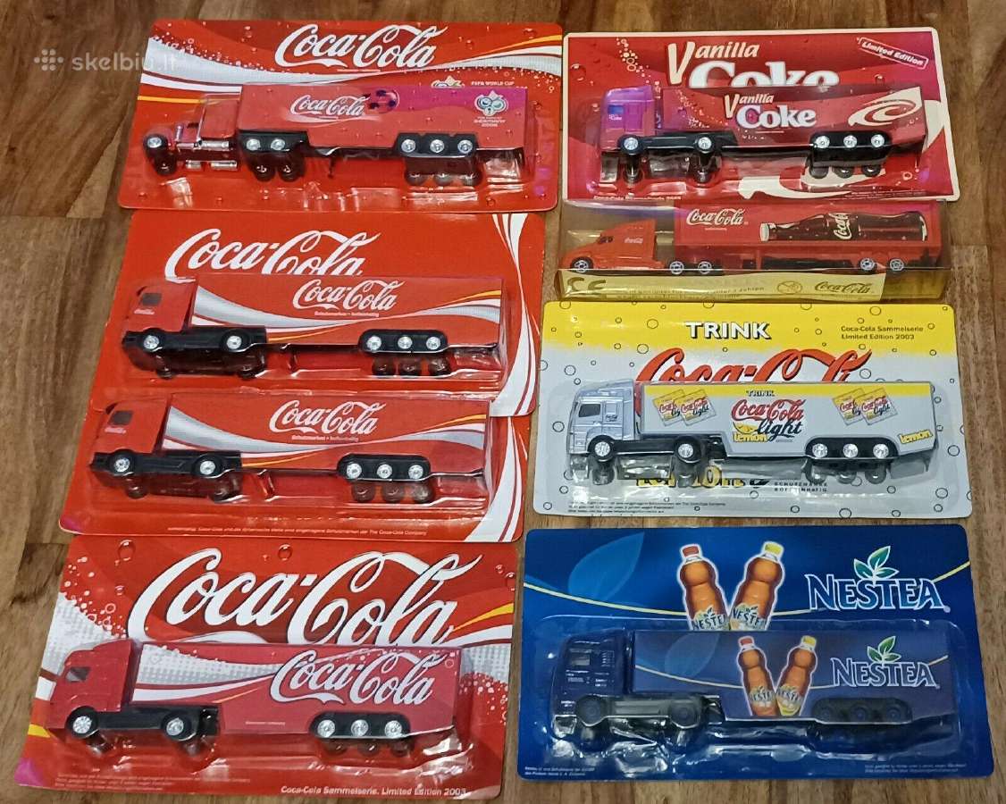 Coca Cola kolekciniai sunkvežimiai kolekcija