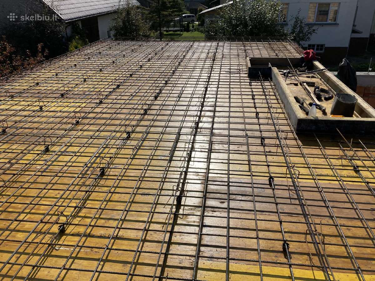 Monolitinės perdangos betonavimas, liejimas - nuotraukos Nr. 27