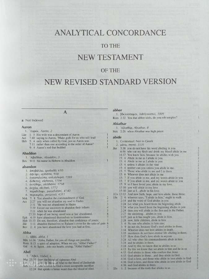 Analitinė Naujojo Testamento konkordancija anglų k - nuotraukos Nr. 3