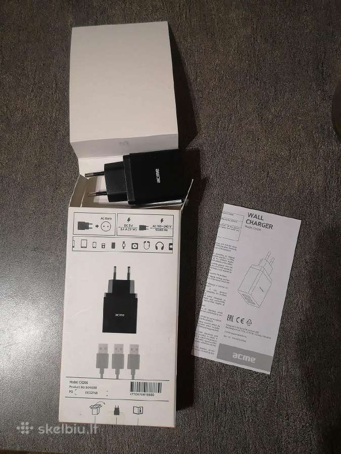 Acme Ch206 įkrovėjas 3xusb 3.4a