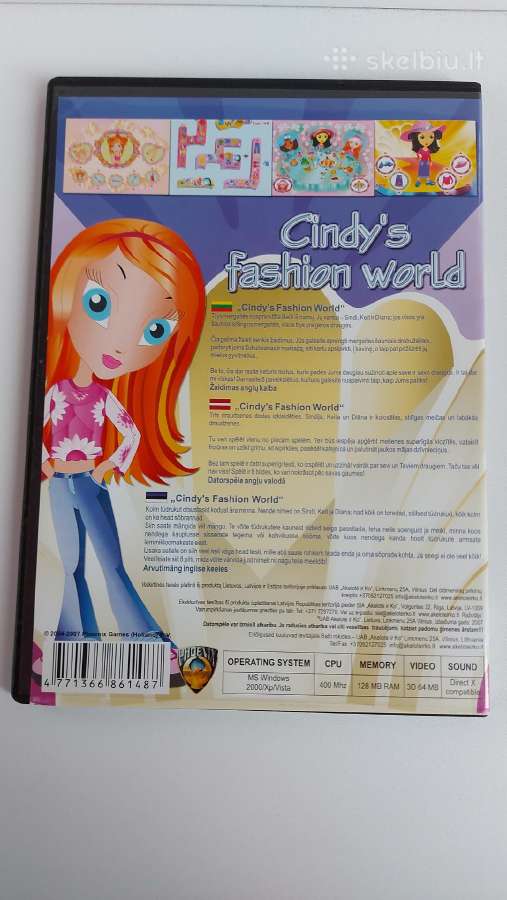 ,cindy's Fashion World ' Pc CD-rom Žaidimas 3+ - nuotraukos Nr. 2