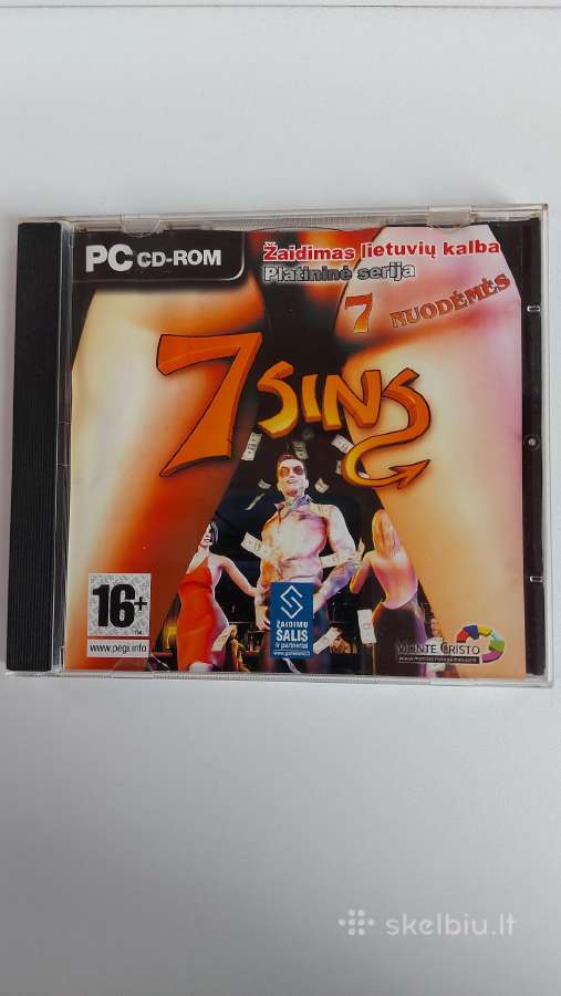 ,7 Sins 7 Nuodėmės ' Pc CD-rom Žaidimas 16+