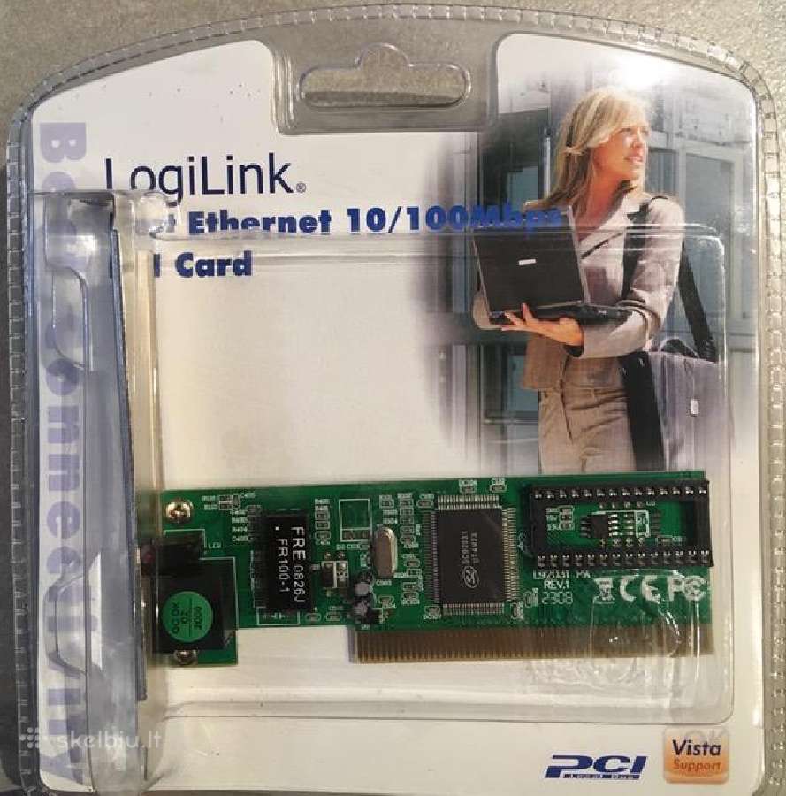 Logilink Fast Ethernet 10/100 Pci tinklo plokštė