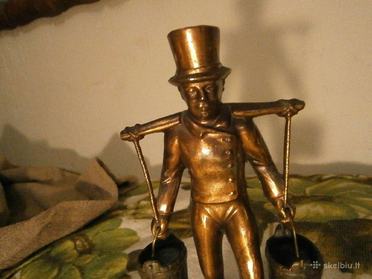 Vandens nešėjo bronzinė skulptūra 17cm - nuotraukos Nr. 2