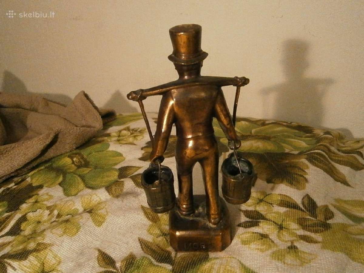 Vandens nešėjo bronzinė skulptūra 17cm - nuotraukos Nr. 3