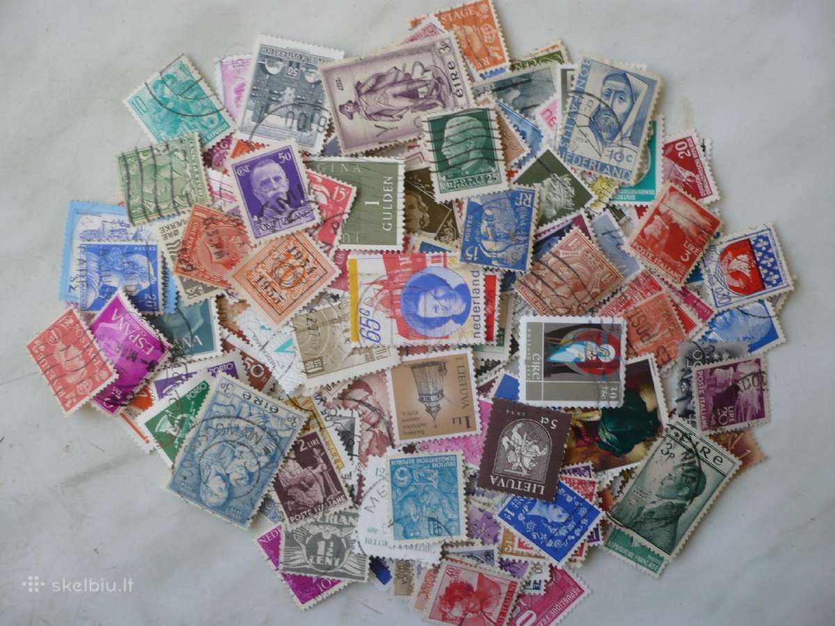 Skirtingu pašto ženklu rinkinys Nr02 , viso 500vnt