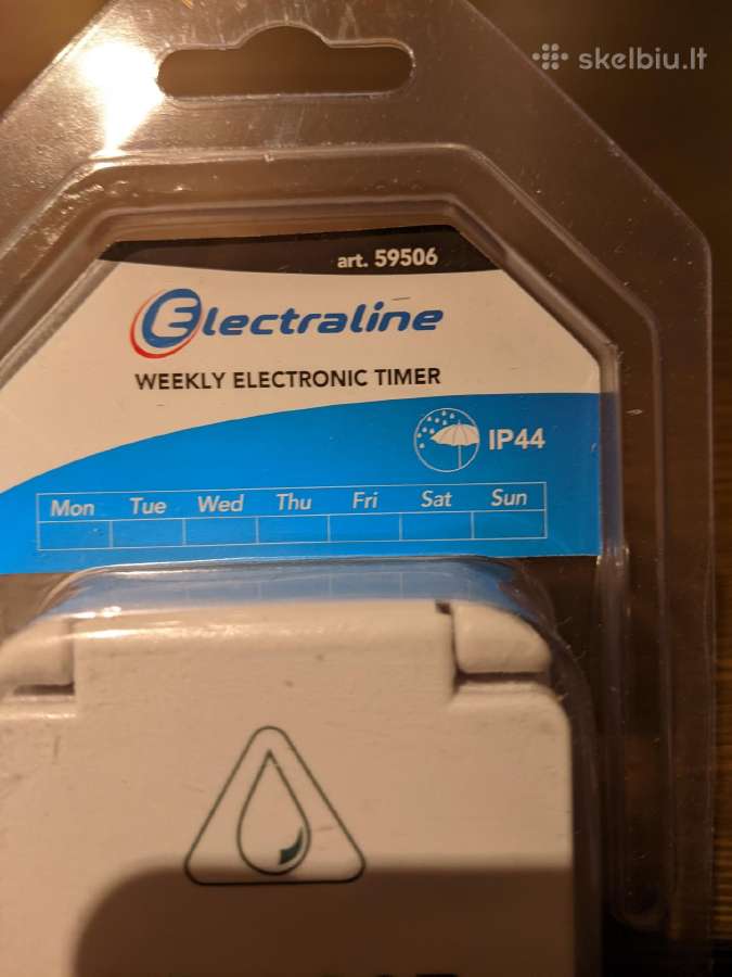 Naujas elektros lauko (ip44) laikmatis, savaitinis - nuotraukos Nr. 2