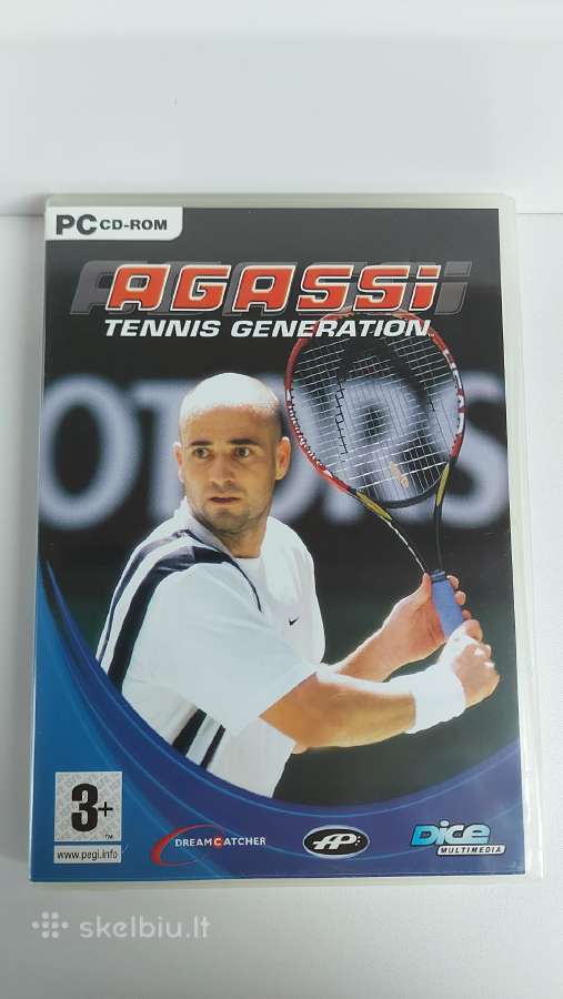 ,Agassi Tenis Generation ' Pc CD-rom Žaidimas 3+